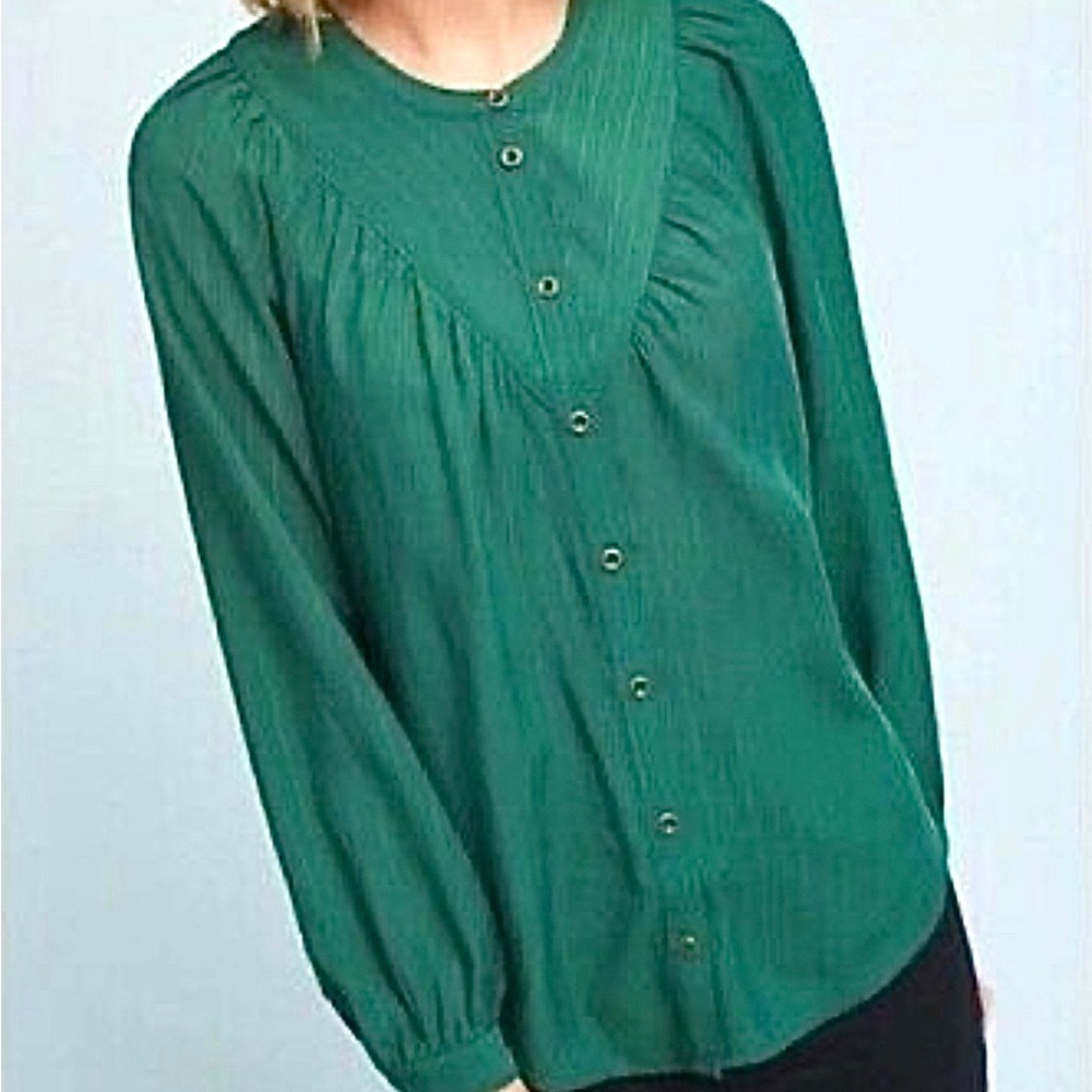 ✨ MAEVE BY ANTHROPOLOGY | Emerald Avignon Top ✨